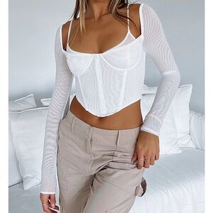 White fox long sleeve